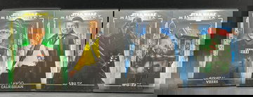 (4) LOT STAR WARS MASTERWORK #62 GENERAL VEERS #/99 LANDO CALRISSIAN #27 AP’LEK #43 DROID WG-22 #81 