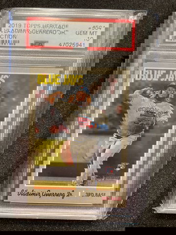 2019 Topps Heritage Vladimir Guerrero Jr. Action