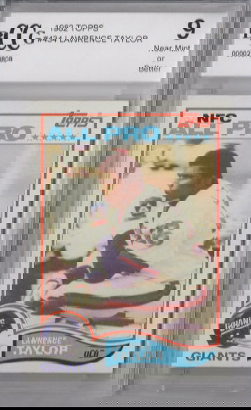 1982 Topps Lawrence Taylor BCCG 9