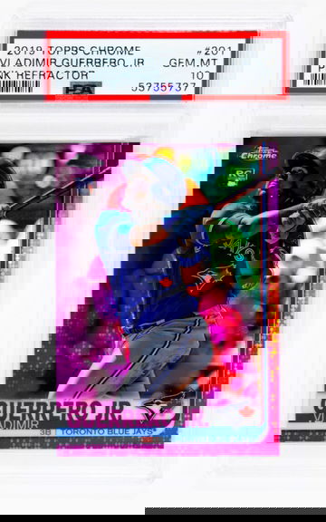 2019 Topps Chrome Vladimir Guerrero Jr. RC Rookie Pink Refractor PSA 10