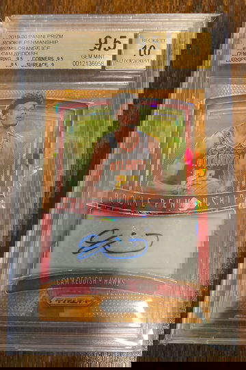 Cam Reddish Panini Orange Ice Prizm Rookie Penmanship Auto 