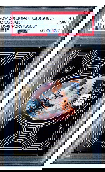 2024 National Treasures ROME ODUNZE Treasure Hunt Gold RookieCard #2/10