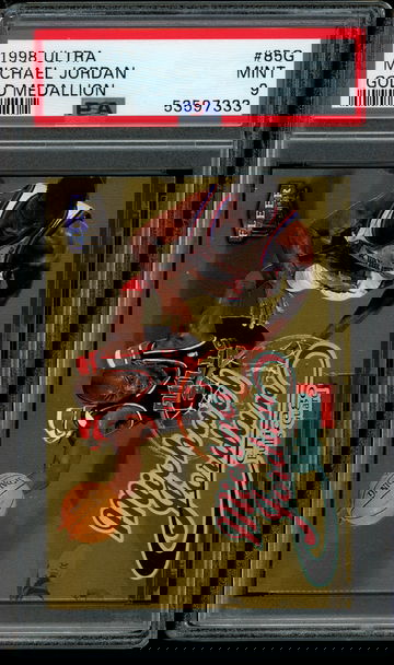 1998 Ultra Gold Medallion #85G Michael Jordan PSA Mint 9