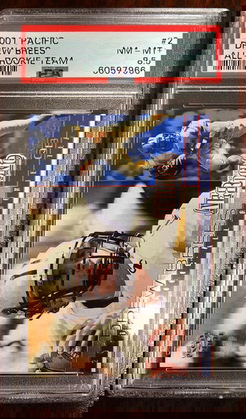 2001 Pacific All Rookie Team Drew Brees PSA 8.5