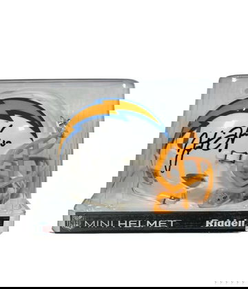 JUSTIN HERBERT- Signed Speed Mini Helmet- Fanatics COA