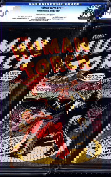 Human Torch #29 (1947) CGC 4.0 -- O/w to white pages; Sub-Mariner backup; Namora