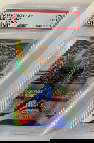2019-20 Panini Prizm LUKA DONCIC Silver Refractor Card PSA 9