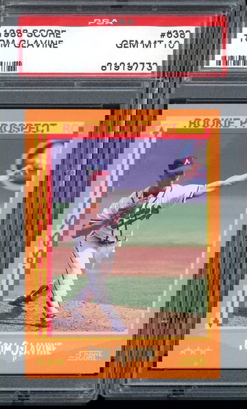 TOM GLAVINE 1988 SCORE #638 PSA 10 GEM MINT RC