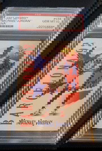 1991 SKYBOX #534 MICHAEL JORDAN USA HOF DREAM TEAM PSA 10 GEM MT