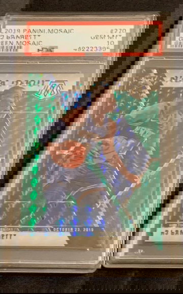 2019 Mosaic RJ Barrett Debut Green PSA 10