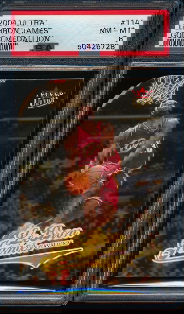 2004 Fleer Ultra Lebron James PSA 8 NM-MT