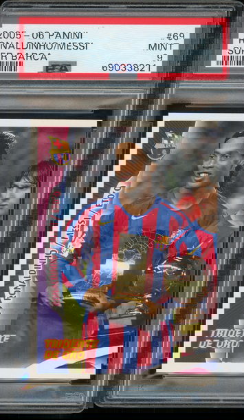 2005 Panini Super Barca Lionel Messi Samuel Eto'o PSA 9 #69 Barcelona