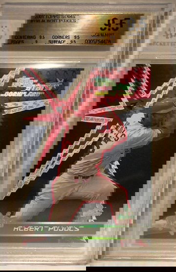 2001 Topps Stars #198 Albert Pujols (ROOKIE) BGS 9.5 GEM MINT