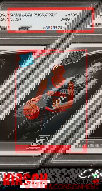 Trae Young 2018 Panini Donruss Optic RC#198 PSA 9