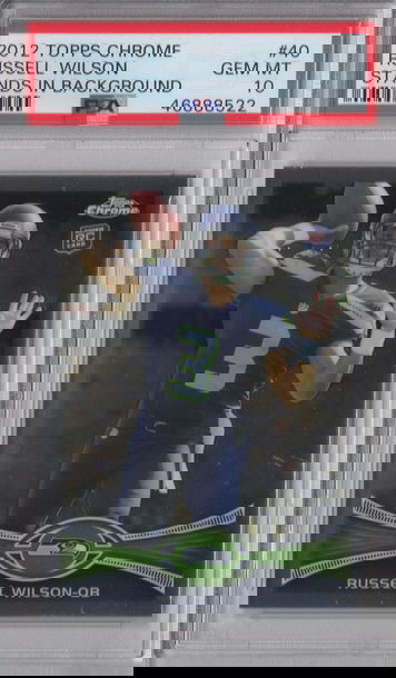2012 Topps Chrome Russell Wilson PSA 10