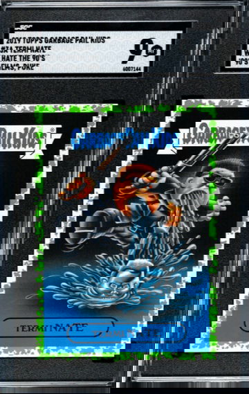 2019 Garbage Pail Kids 3A Termi Nate Green Parallel SGC 9 Terminator Arnold Schwarzenegger