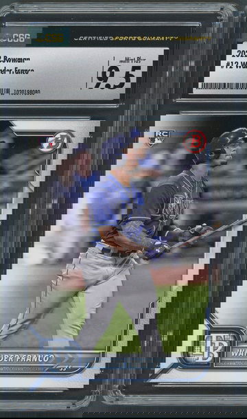 2022 Bowman Wander Franco RC #12 CSG Mint+ 9.5 Tampa Bay Rays