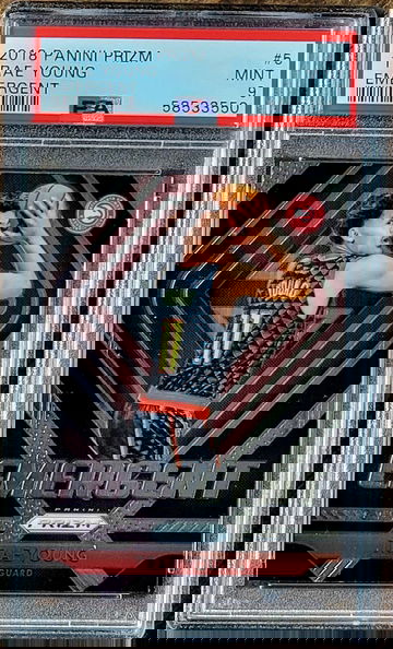 2018 TRAE YOUNG Panini Prizm Emergent PSA 9 Rookie RC #5