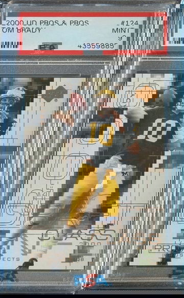 2000 Upper Deck Pros & Prospects Tom Brady RC /1000 PSA 9