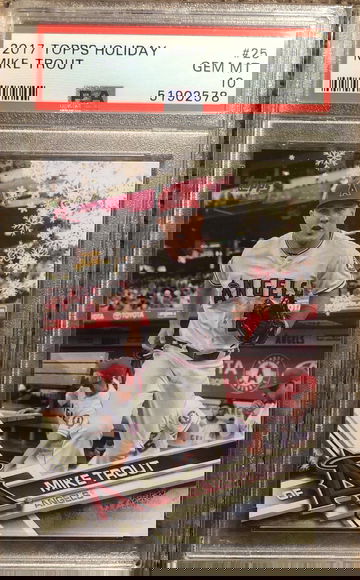 2017 Topps Holiday Mike Trout PSA 10 #25