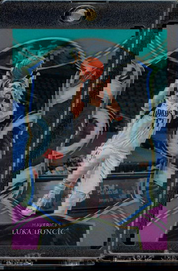 LUKA DONCIC 2020-21 Panini Select CONCOURSE TEAL WHITE PINK PRIZM /49 #15