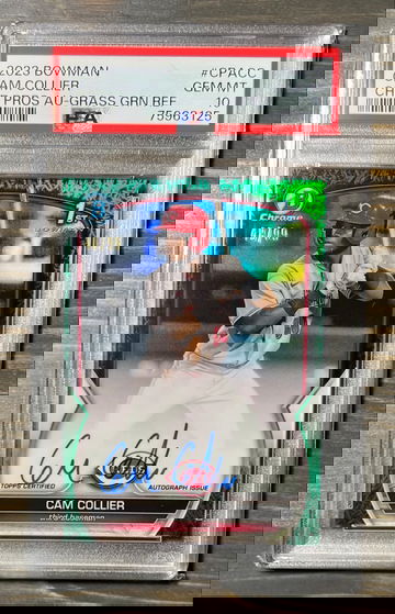Cam Collier Green Grass Auto PSA 10