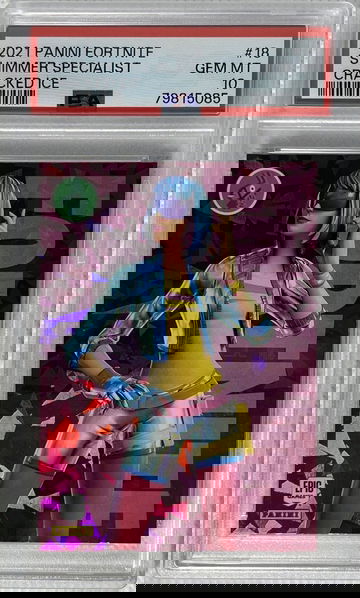 2021 Panini Fortnite Series 3 Shimmer Specialist #18 Cracked Ice PSA 10 Gem Mint