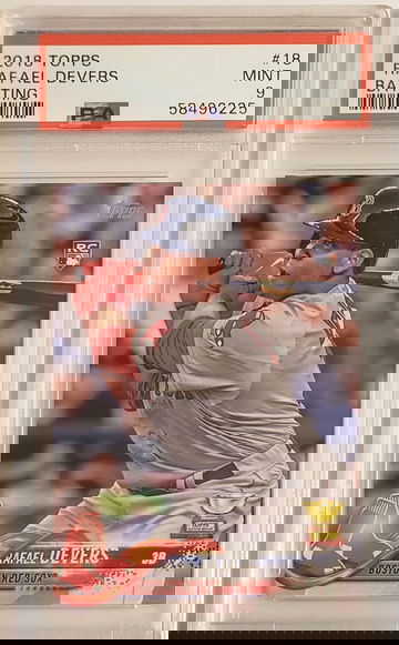 2018 Topps Rafael Devers Batting RC #18 PSA 9