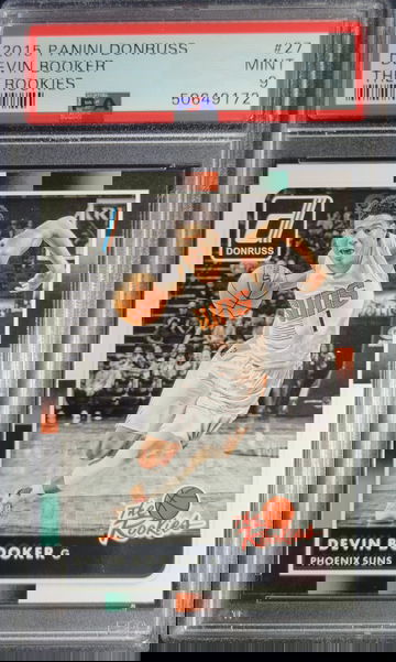 2015 donruss The Rookies Devin Booker PSA 9