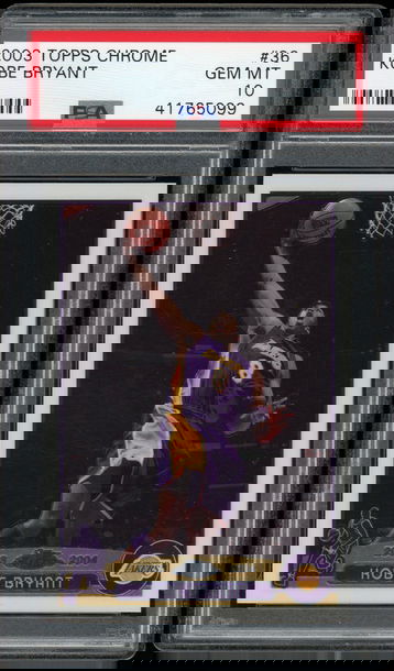 Kobe Bryant 2003 Topps Chrome #36 PSA 10