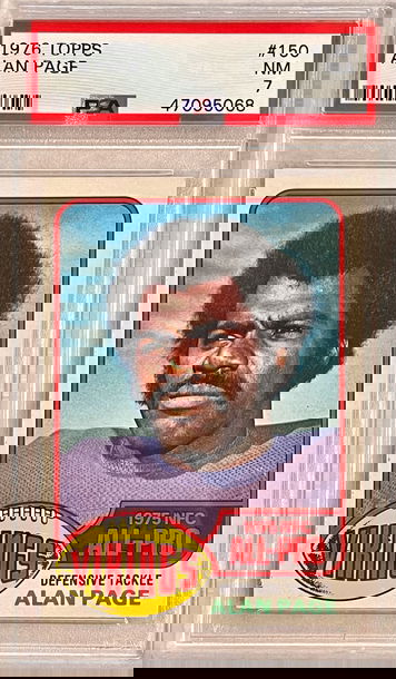 1976 Topps Alan Page #150 PSA 7