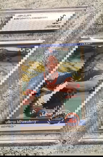 1984 Fleer #599 Darryl Strawberry NR-MT