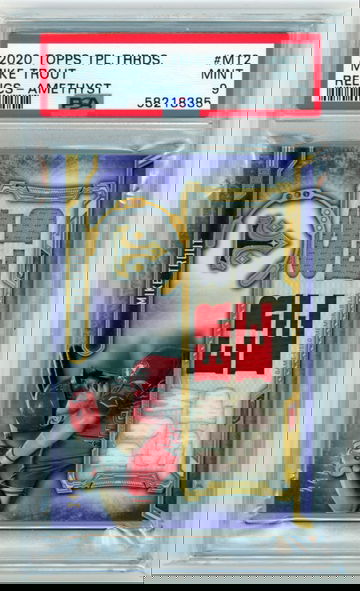 2021 Topps Triple Threads #MT2 Mike Trout Relics-Amethyst PSA 9 MINT!