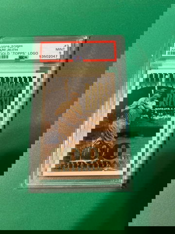 1995 Topps Babe Ruth no gold Topps logo