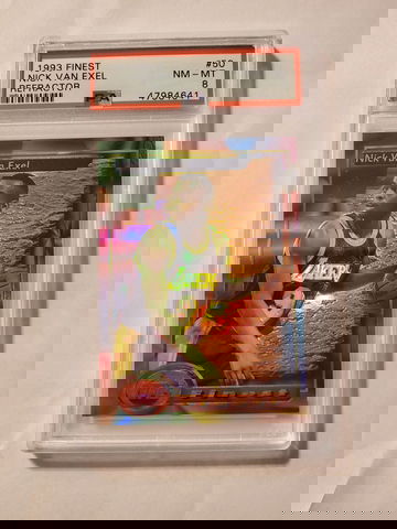 Nick Van Exel 1993 Finest RC Refractor PSA 8