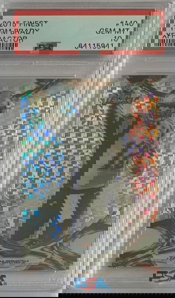 2015 Finest XFRACTOR Tom Brady #140 PSA 10 