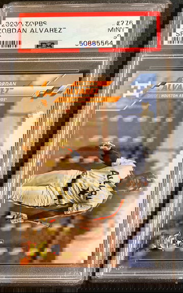 2020 topps Yordan Alvarez SP #276 mint psa 9
