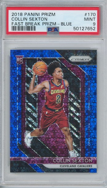 2018 Prizm Collin Sexton Fast Break Blue /175 PSA 9
