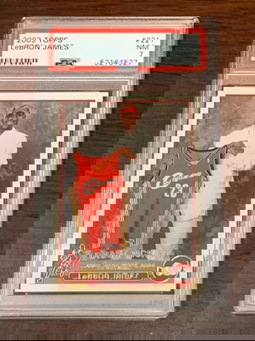 2003 Topps Lebron James PSA 7