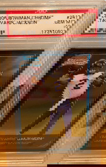 2006 Bowman Chrome Tarvaris Jackson PSA 10
