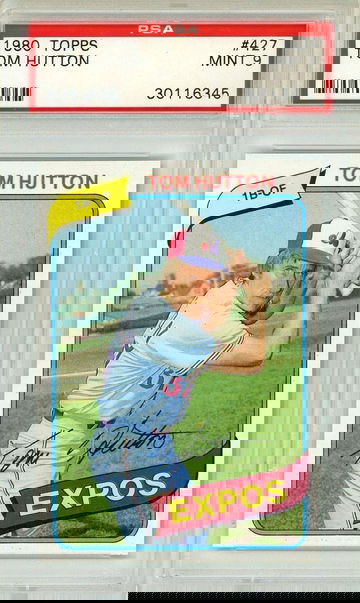 1980 Topps Tom Hutton #427 PSA 9 P1306