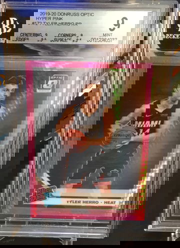 TYLER HERRO 2019-20 OPTIC HYPER PINK ROOKIE BGS 9 MINT