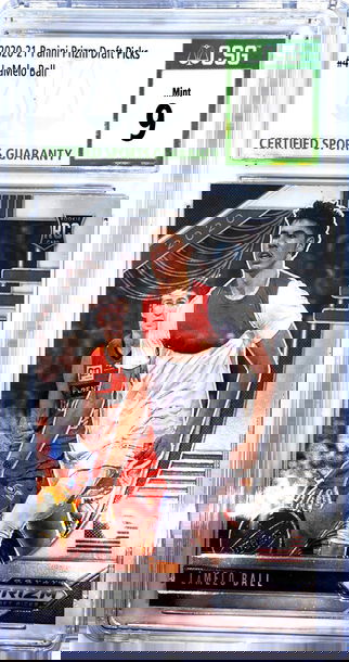 2020-21 Panini Prizm Draft Picks #43 LaMelo Ball CSG 9 MINT Hornets 