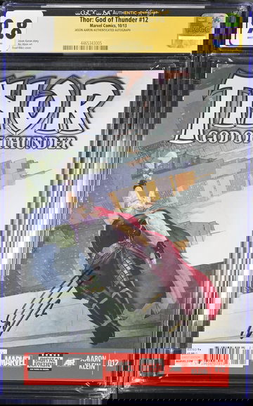 Thor: God of Thunder #12 (2013) CGC 9.8 SS Signed by Jason AAron Key Issue NM+