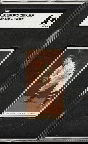 1912 T207 Recruit Little Cigars John J. McGraw New York Giants SGC A Authentic 