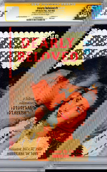 DEARLY BELOVED #1 CGC-SS 5.5 SIGNED BY *CARMINE INFANTINO* ONE & ONLY ISSUE 1952