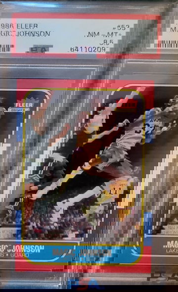 1986 Fleer Magic Johnson PSA 8.5