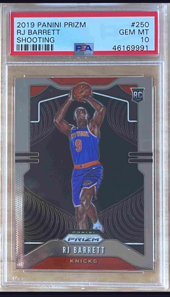 RJ Barrett 2019 Prizm shooting variation Prizm  PSA 10 Rookie rc