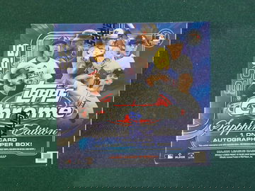 2025 TOPPS CHROME SAPPHIRE HOBBY BOX 