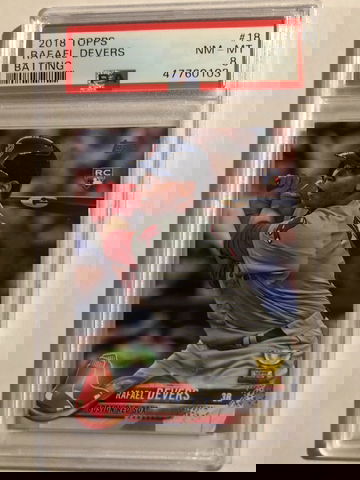 Rafael Devers 2018 Topps RC PSA 8